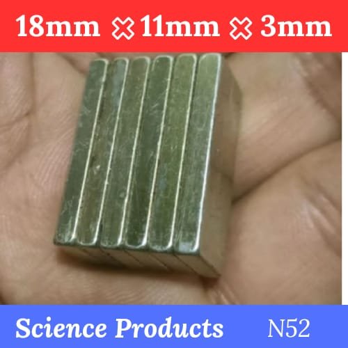 1 Pcs Neodymium Magnet 18mm × 11mm × 3mm