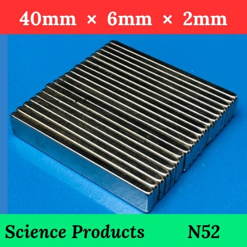 20 PCS Super Magnets 40mmp × 6mm × 2mm