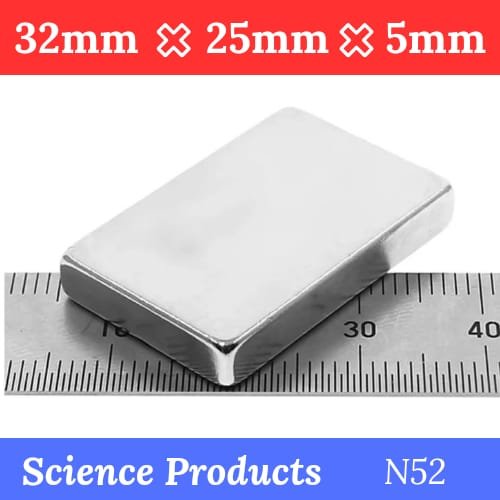 Neodymium Magnet 32mm × 25mm × 5mm (1Pcs)