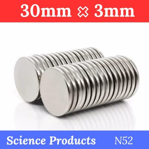 4 PCS High Strength Magnets 30mm × 3mm