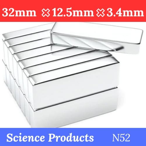Super Magnets 32mm × 12.5mm × 3.4mm